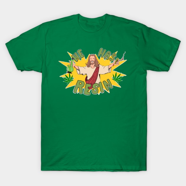 Pot Smoking Jesus T-Shirt by DOOZER85 